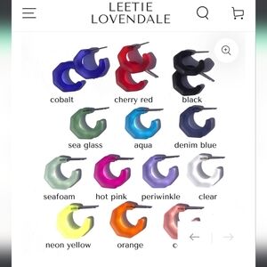 BNWOT Leetie Lovendale "Kit" Hoop Earrings TRIO